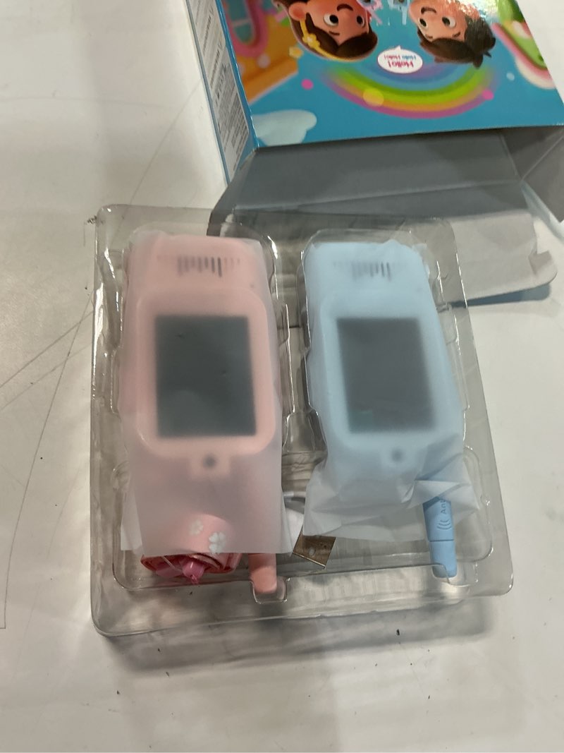 Condition photo showing Good Condition for video walkie talkies for kids ages 3-12, 2 pack rechargeable video intercom toys with camera, indoor outdoor adventure games for family camping hiking birthday gifts for boys girls (blue/pink)
