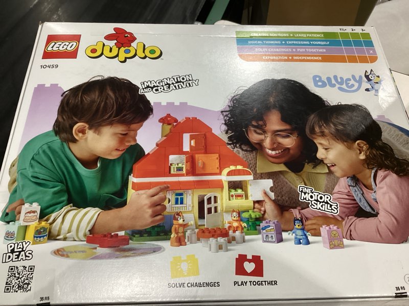 Condition photo showing New/Like New for LEGO DUPLO Bluey: Bluey’s Family House with Memory Game - Toddler Toy for Kids Ages 3+ - Memory Game