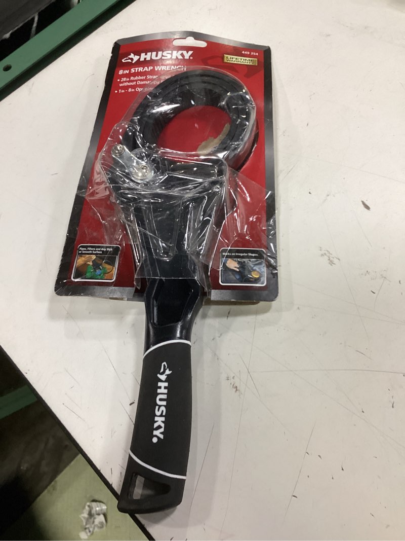 Condition photo showing Good Condition for husky 24 in. dual material strap wrench with 8 inch capacity
