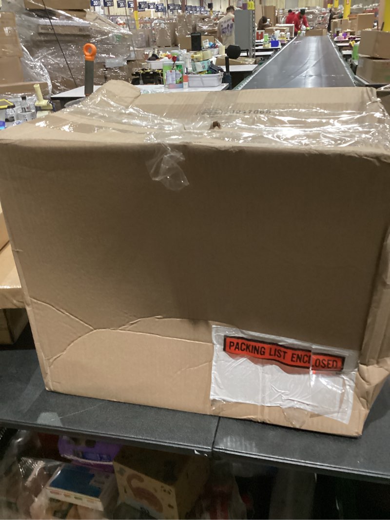 Condition photo showing As Is for Kichler Madden 4-Light Convertible Chandelier, Soft Modern Light in Champagne Bronze, Sloped Ceiling