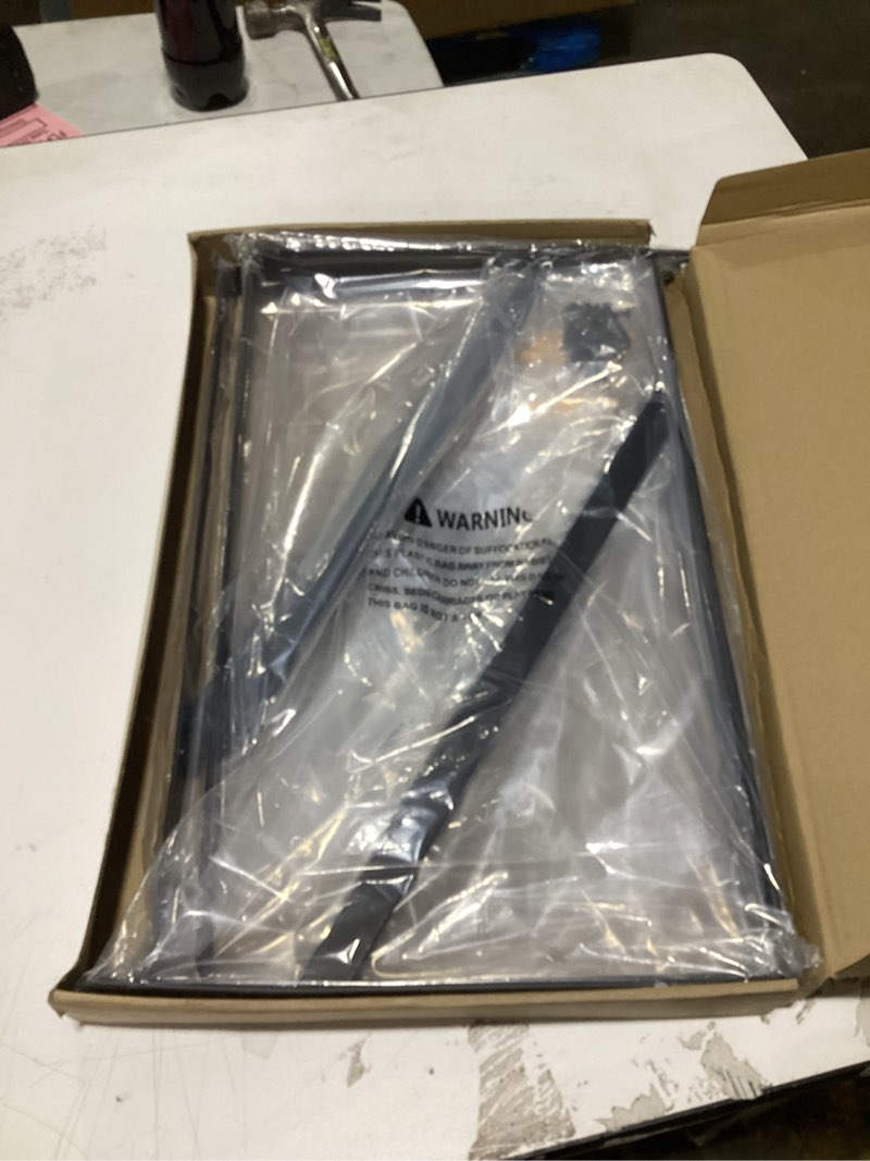 Condition photo showing Good Condition for Shelf Brackets 18 Inch x 12 Inch, Heavy Duty Shelf Brackets 4 6 8 10 12 14 16 18 20 Inch, L Brackets Heavy Duty for Shelves, Wall Mount Metal Brackets for Wood Black 18 x 12 Inch-2 Pairs