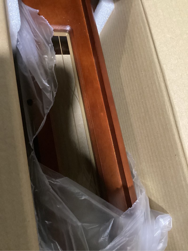 Condition photo showing Good Condition for seiko mahogany wall clock with pendulum