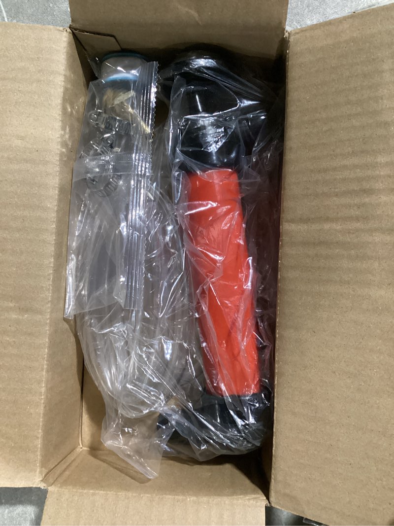 Condition photo showing New/Like New for rv antifreeze siphon hand pump kit, liquid transfer pump with two 1 metre clear pvc hoses for petrol, oil and fluids, fuel siphon pumps with 2 clamps, camper, boat winterization accessories