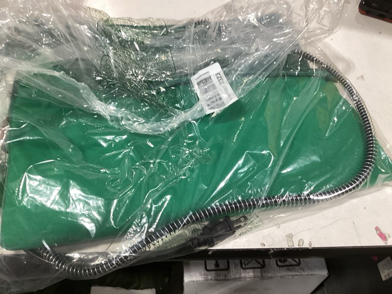 Condition photo showing Good Condition for PETNF Outdoor Pet Heating Pad for Cats & Dogs, 100.4-107.6°F Auto Temp Control, Waterproof Fireproof, for Cat House/Dog Kennel/Terrace, Fits Domestic & Stray Pets (Green 15.7"X19.7") Green M:15.7"X19.7"