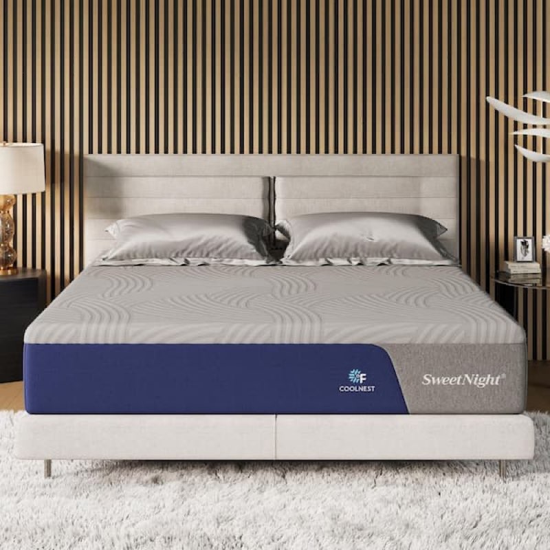 Cooling Full Size Medium Memory Foam 12 in. Mattress, Both Sides Available Sweet Night (47)