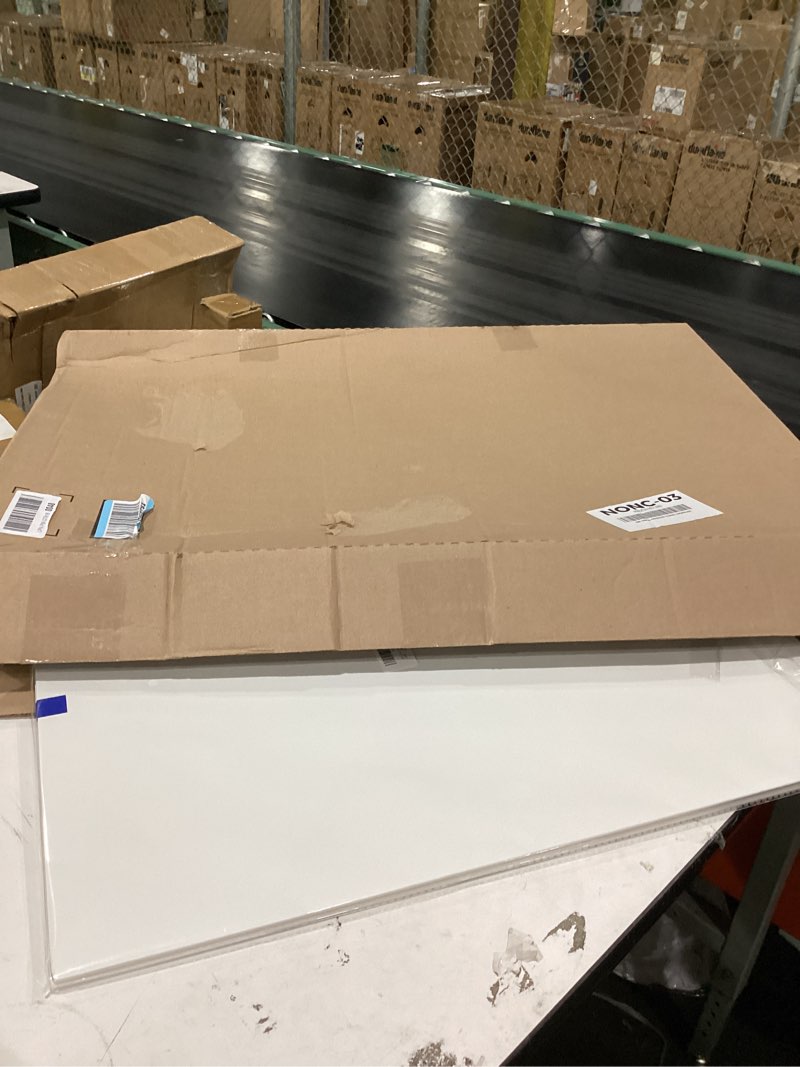 Condition photo showing Good Condition for 2 pack trifold poster board 36" x 24", white corrugated project boards for science fairs, school projects, event displays
