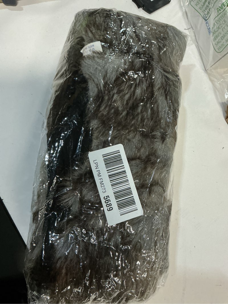 Condition photo showing New/Like New for Malaxlx Winter Faux Fur Animal Hood Hat Scarf Gloves Set 3-in-1 Beanie with Ears Paws Pocket Mittens Brown Koala