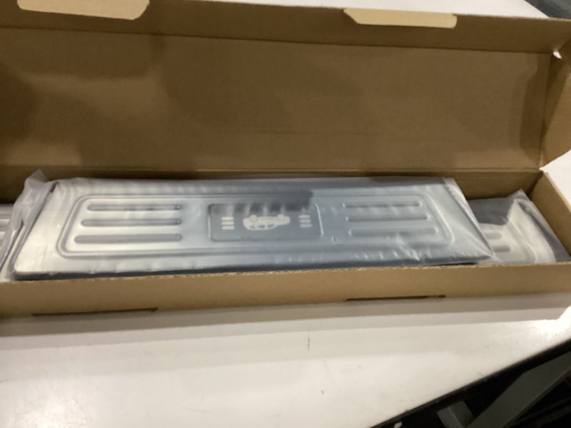 Condition photo showing New/Like New for YOJOJOCO 4PCS Door Sill Protector for Honda 2023-2025 2026 Pilot Accessories Black Brushed Stainless Steel Front and Rear Door Car Pedal Kick Guards Protection for Honda 2023-2026 Pilot (Black Brushed)