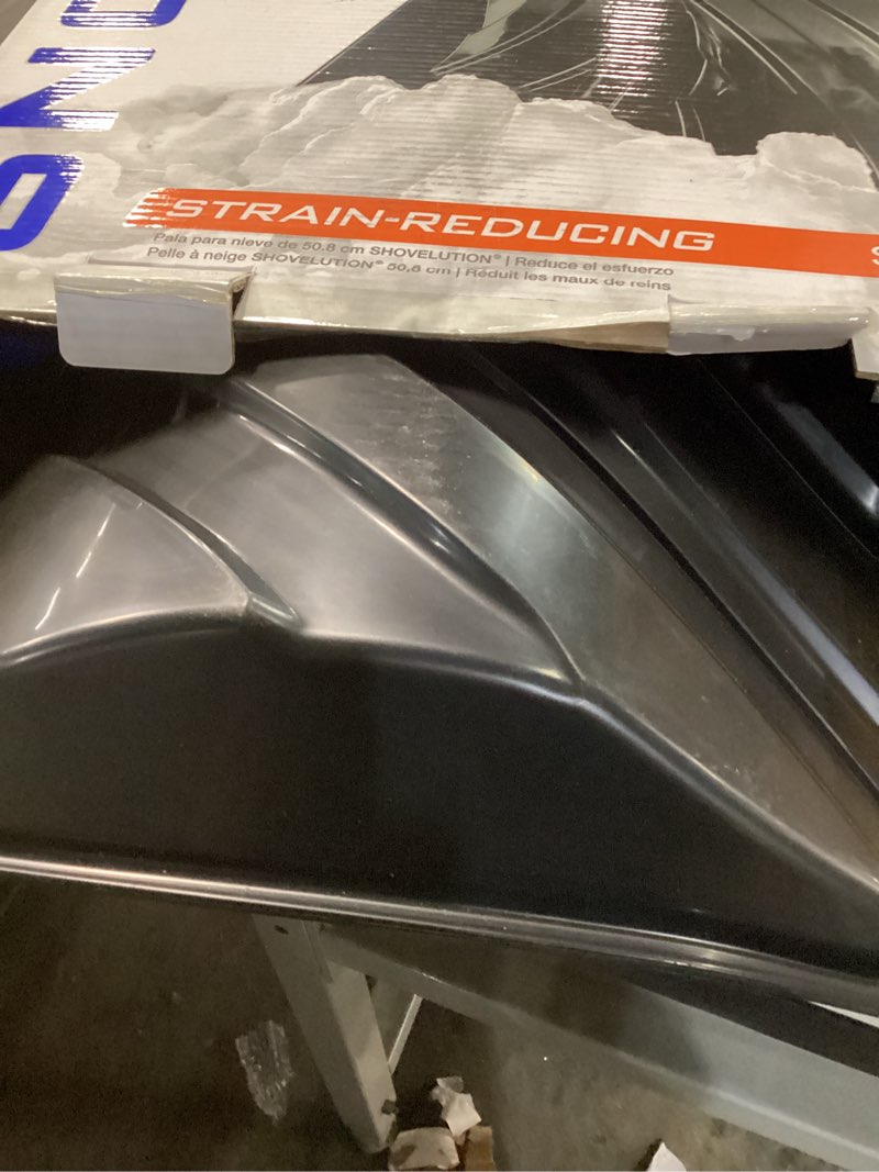 Condition photo showing Good Condition for Snow Joe SJ-SHLV20 Shovelution Snow Shovel with Spring-Assist Handle, Heavy-Duty Shovel for Fast Snow Removal, 20 Inches, Blue 20-Inch Original Blue