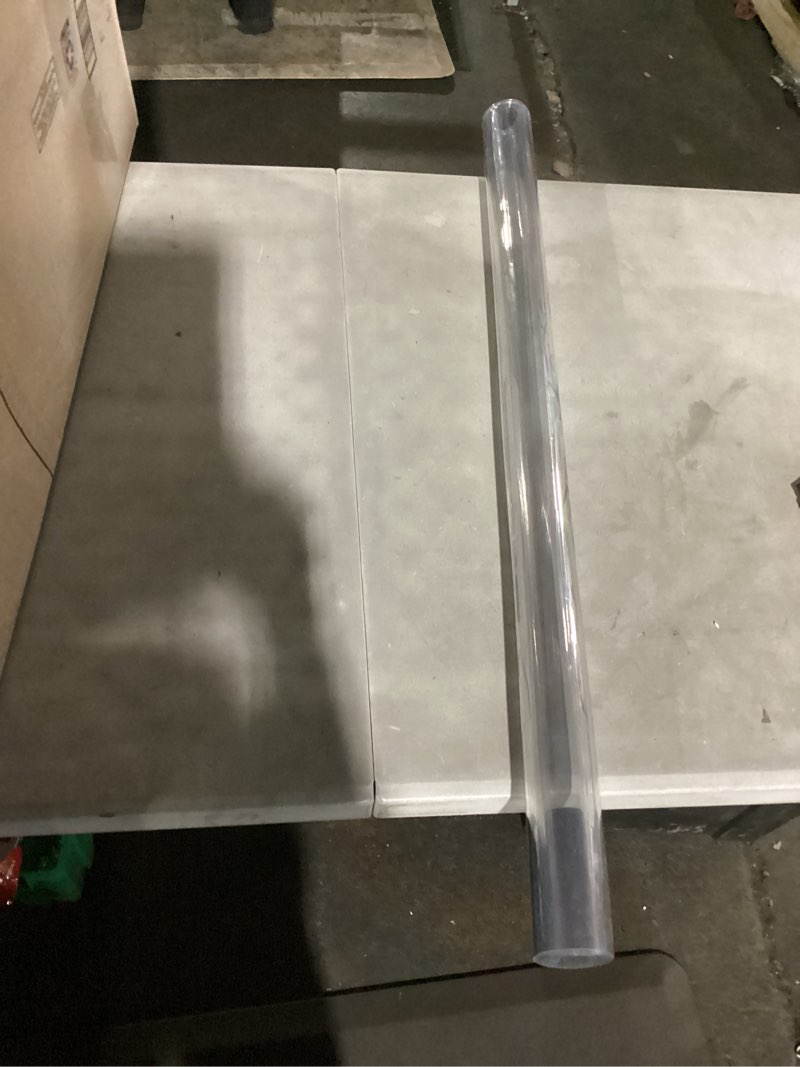 Condition photo showing Good Condition for 36 x 36 inch clear table cover protector, 2mm thick clear table protector for dining room table, plastic table cover, waterproof table pad for kitchen, office clear 2mm 36" x 36"