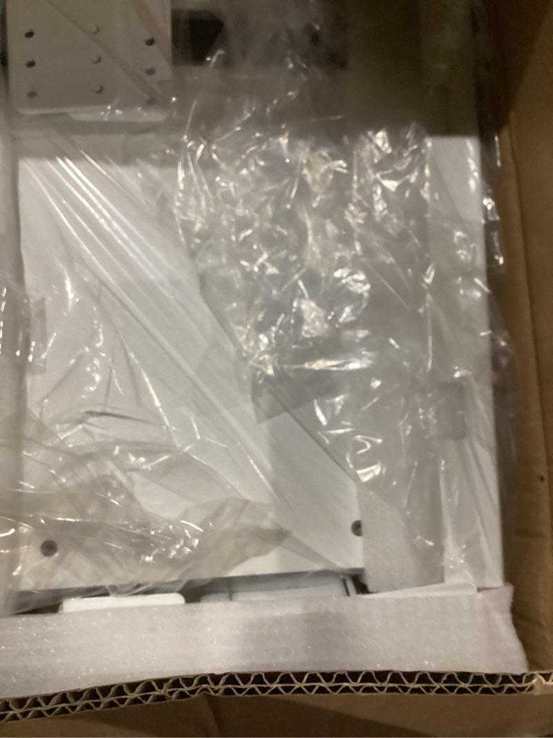 Condition photo showing As Is for VUSIGN Keyboard Tray Under Desk Height Adjustable,Pull Out with Adjustable C Clamp Mount System for L-Shaped Tables, Extra Sturdy, 26.4” x 11.8” Slide-Out Platform Computer Drawer for Typing,White