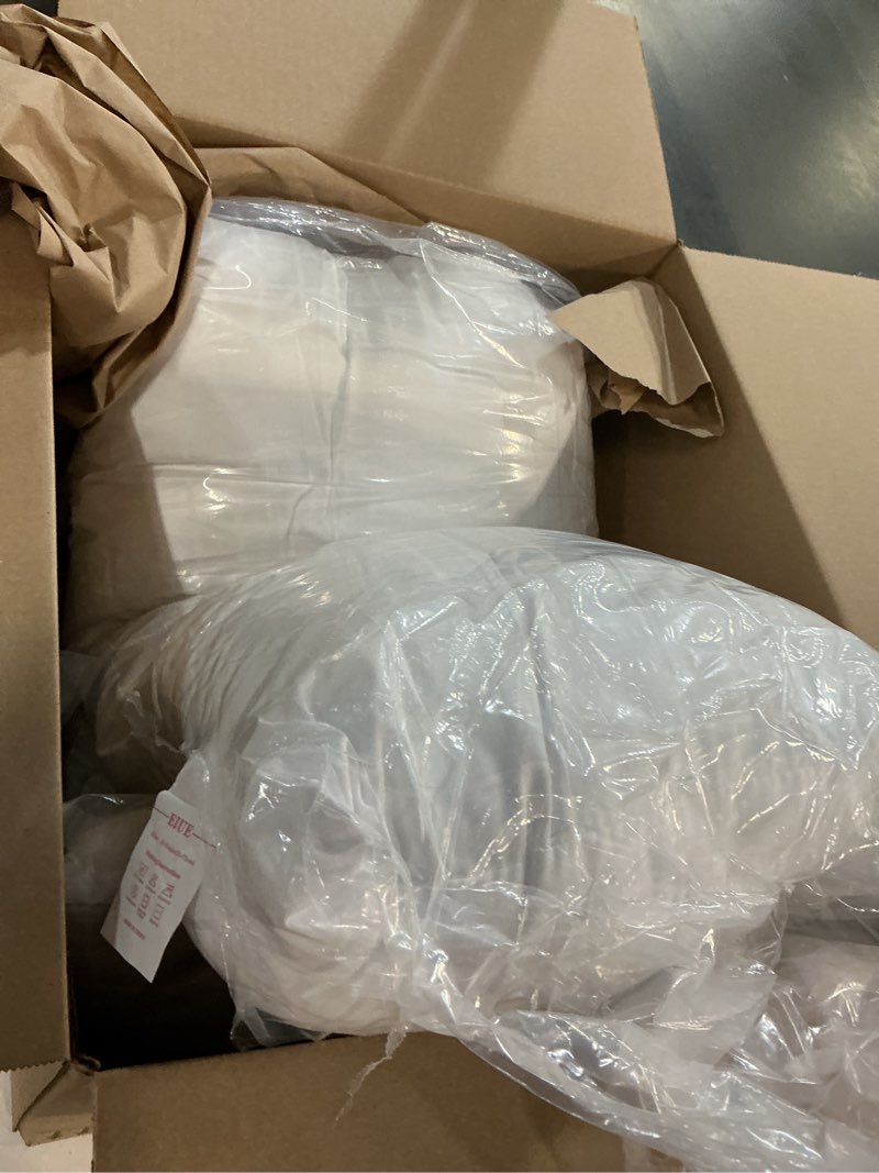Condition photo showing As Is for EIUE 2 Pack Queen Size Bed Pillows for Sleeping,Super Soft Down Alternative Microfiber Filled Pillows,20 x 30 Inches,White Light White Queen (Pack of 2)