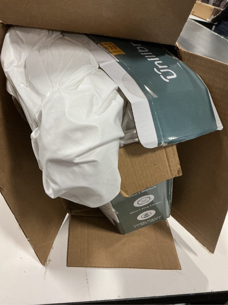 Condition photo showing As Is for 2 Pack King Waterproof Mattress Protector Deep Pocket Mattress Cover, Soft Breathable Mattress Pad, Fitted Noiseless Waterproof Bed Cover Stretch to 25" King Smooth White - 2 Packs