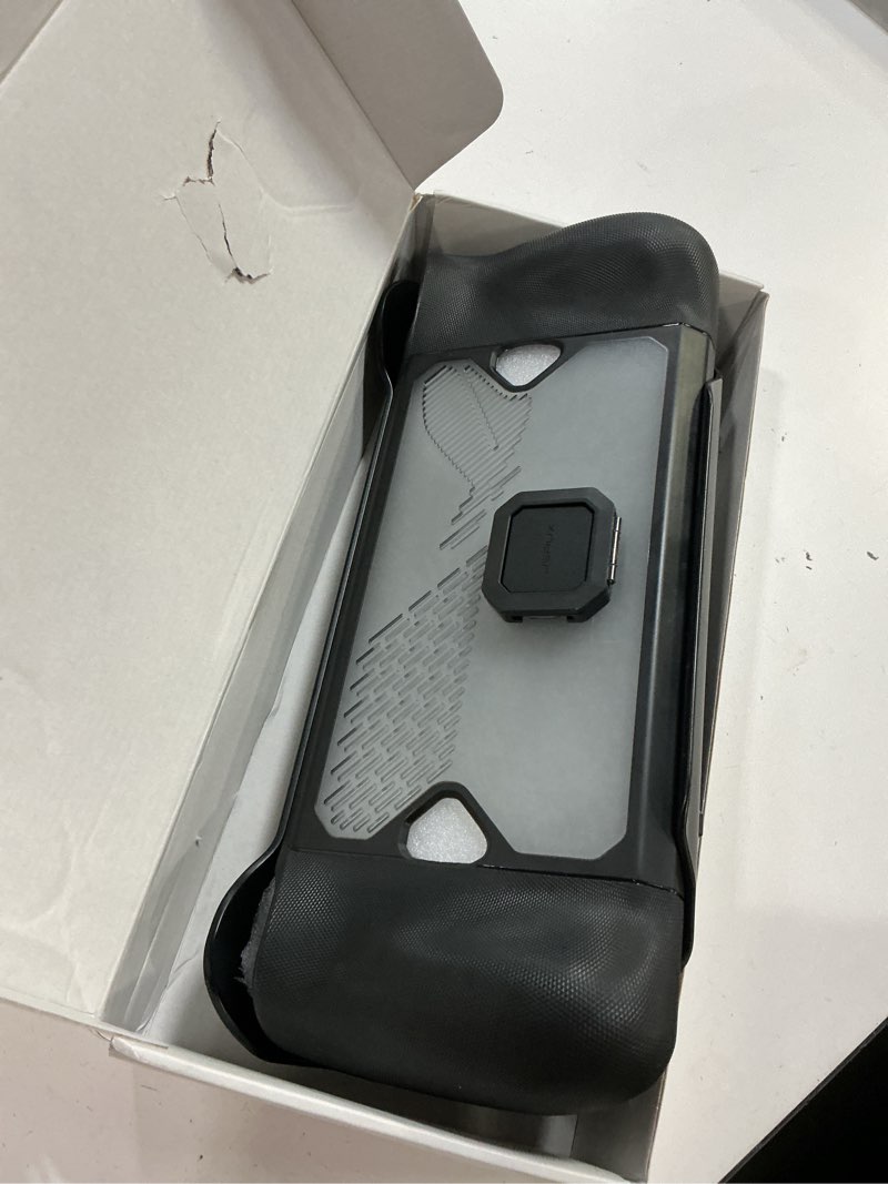 Condition photo showing As Is for jsaux pc0111 modcase compatible with asus rog ally x, modular rog ally x case with cooling fan, included protective case, face cover, cooling fan, metal bracket and strap - cooler set rog ally x cooler set