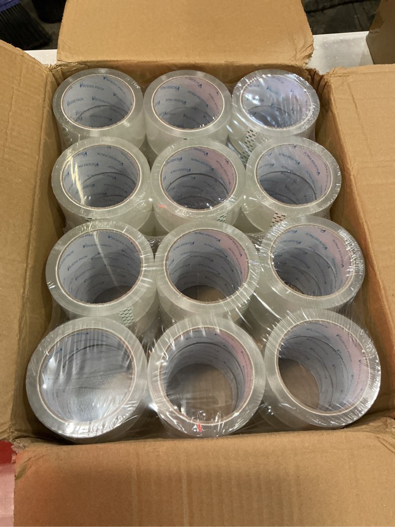 Condition photo showing Good Condition for clear packing tape 36 rolls, packing tape refills for shipping packaging moving sealing,1.88 inch x 60 yd per roll,total 2160 yards (36 rolls)