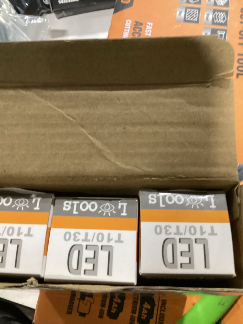 Condition photo showing As Is for t10 led bulb,dimmable 6w led tubular bulbs, soft white 3000k, 60 watt incandescent bulb equivalent, 3000k soft white, clear glass, e26 base lamp bulb, for cabinet display cabinet etc,3 pack. soft white-3p