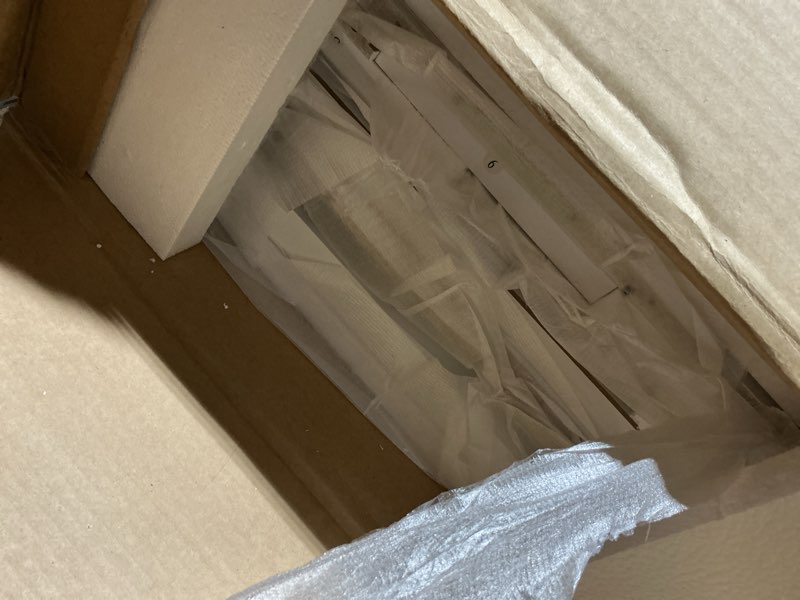 Condition photo showing Good Condition for huuger 23.6 inch night stand with charger station and usb-c port, 3 drawer nightstand, larger wider bedside table, modern side end table, for bedroom, white nightstand white 1