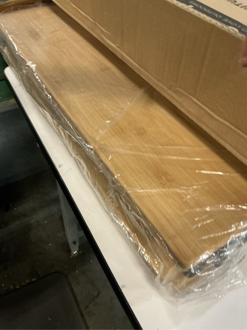 Condition photo showing Good Condition for KingCamp Bamboo Folding Table Camping Table with Adjustable Height Aluminum Legs Heavy Duty 176 lbs 2-Folds Portable Camp Tables for Travel, Picnic, Beach, 6 People 47.2''x27.6'' , 4-6 Person