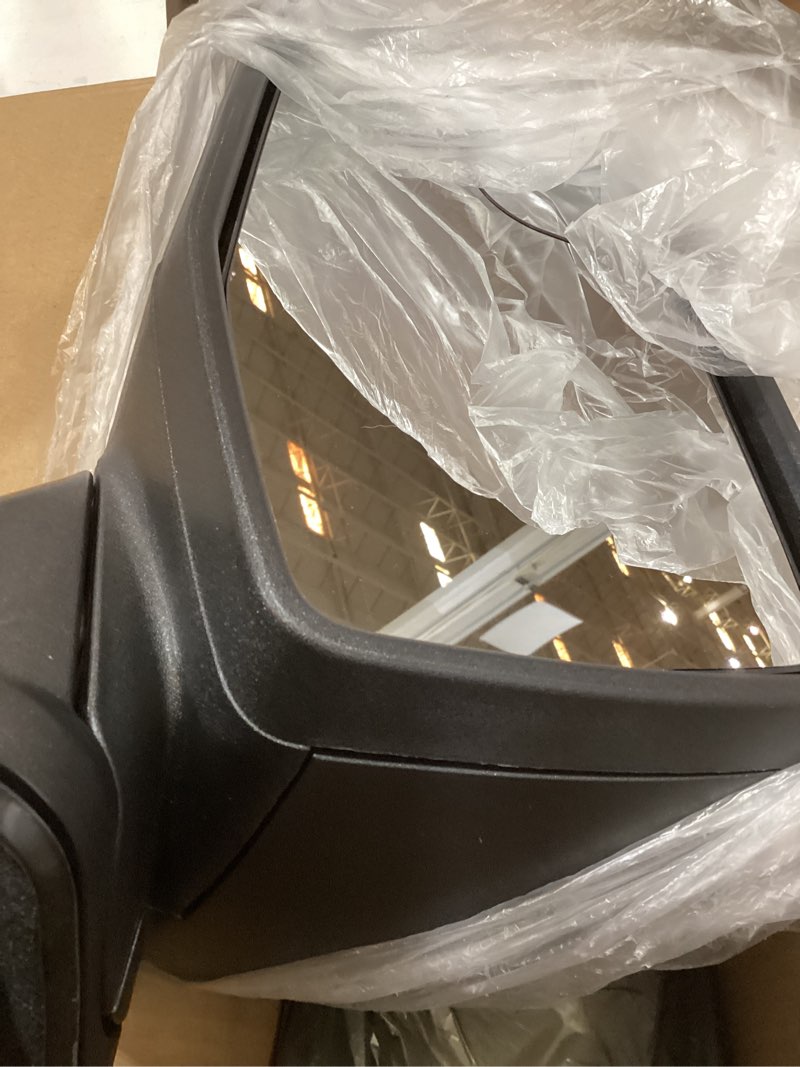 Condition photo showing Good Condition for Lqito Left Driver Side Mirror Compatible With 2019 2020 2021 2022 2023 2024 2025 GMC Sierra 1500 With Manual Folding Power Glass Heated Matte Black Replace#84732161,84309731(5Pins) L-5Pins Matte Black