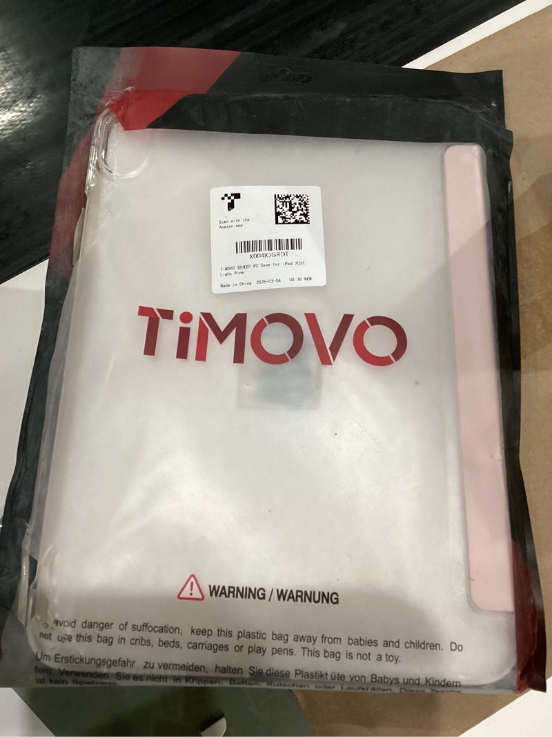Condition photo showing Good Condition for TiMOVO Case for iPad (A16) 11th Generation 11 Inch 2025/iPad 10th Generation 10.9 Inch 2022, Slim Stand Cover with Hard Translucent Back, Support Touch ID, Auto Wake/Sleep, Light Pink A-light Pink