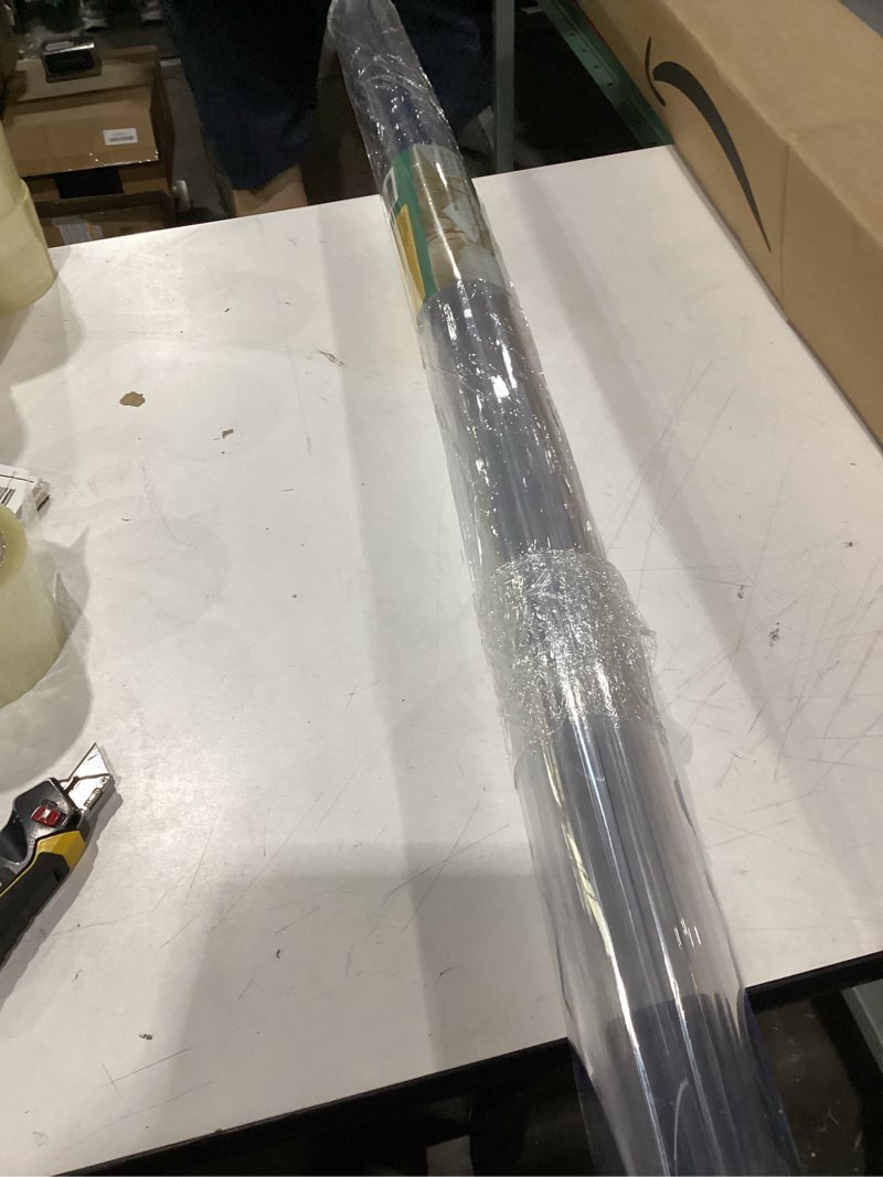 Condition photo showing As Is for 48 x 48 inch clear table cover protector, 2mm thick clear table protector for dining room table, plastic table cover, waterproof table pad for kitchen, office clear 2mm 48" x 48"