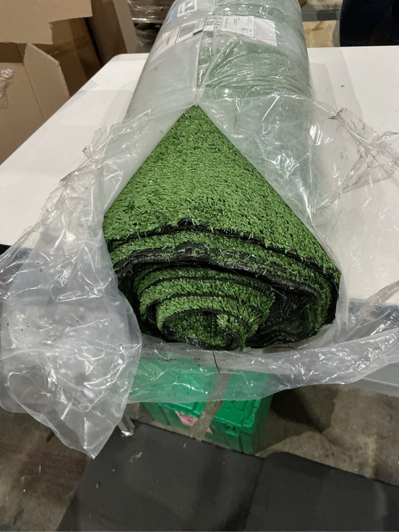 Condition photo showing As Is for similar)))))artificial grass synthetic lawn outdoor faux grass rug for patio 0.4 inch pile height 7ftx12ft astro turf roll carpet turf indoor for bedroom fake grass for pets