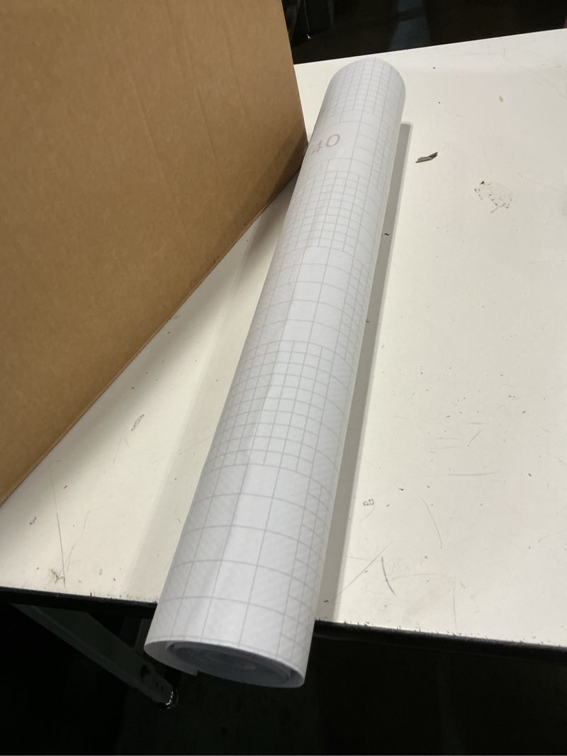 Condition photo showing As Is for 25In*164Ft Satin Cold Laminating Film 2Mil Self-Adhesive Laminate Roll Vinyl Film