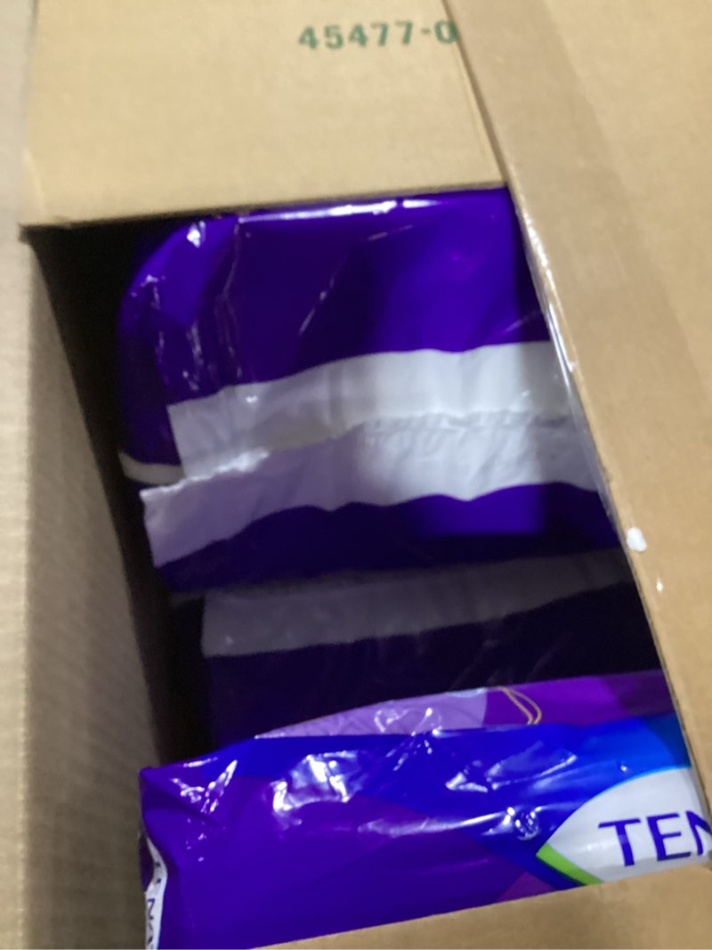 Condition photo showing As Is for tena sensitive care overnight incontinence underwear for women, bladder control, postpartum, l, 64 count (waist size 32in-42in)