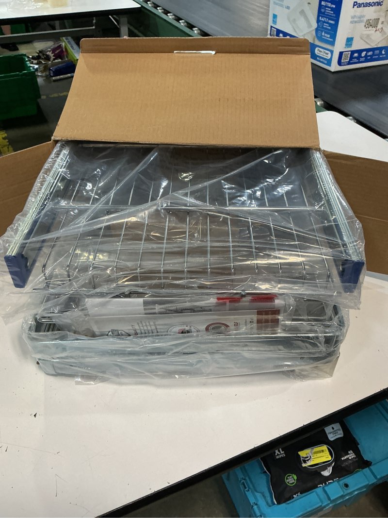 Condition photo showing Good Condition for rev-a-shelf two-tier pull-out baskets 14.75-in w x 19-in h x 22-in d 2-tier cabinet-mount chrome metal soft close pull-out sliding basket kit