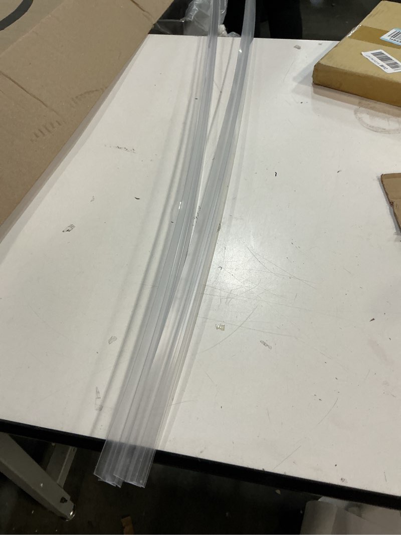 Condition photo showing As Is for 2-pack shower door bottom seal (1/4'' x 39'') glass shower door seal strip with drip rail frameless shower door sweep can covers up to 13mm gap standard - 1/4 inch (6mm) - 13mm gap