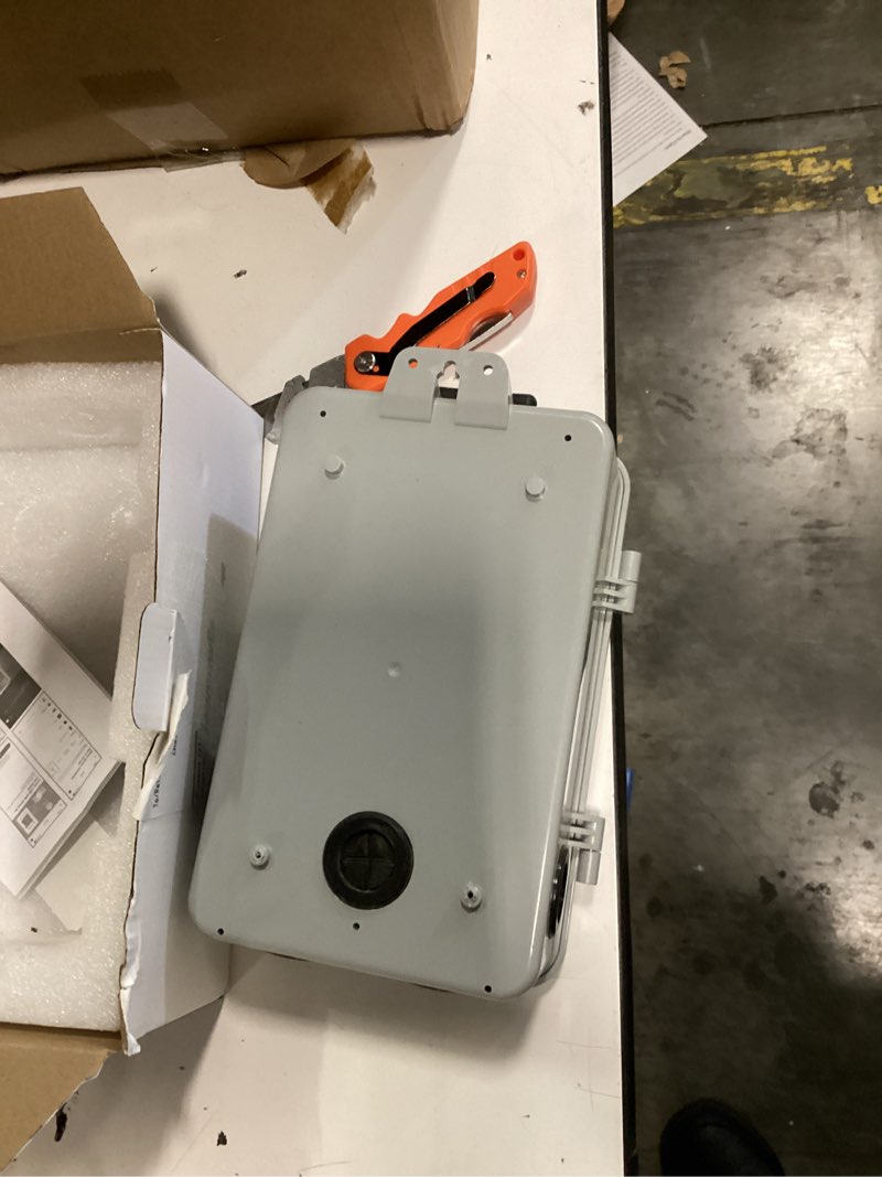 Condition photo showing As Is for dewenwils matter pool pump timer, heavy duty timer box - 240vac 3hp 40a | matter certified hub required, work with apple homekit, alexa, google home, smartthings, for pool, water heater, etl listed matter - 240v