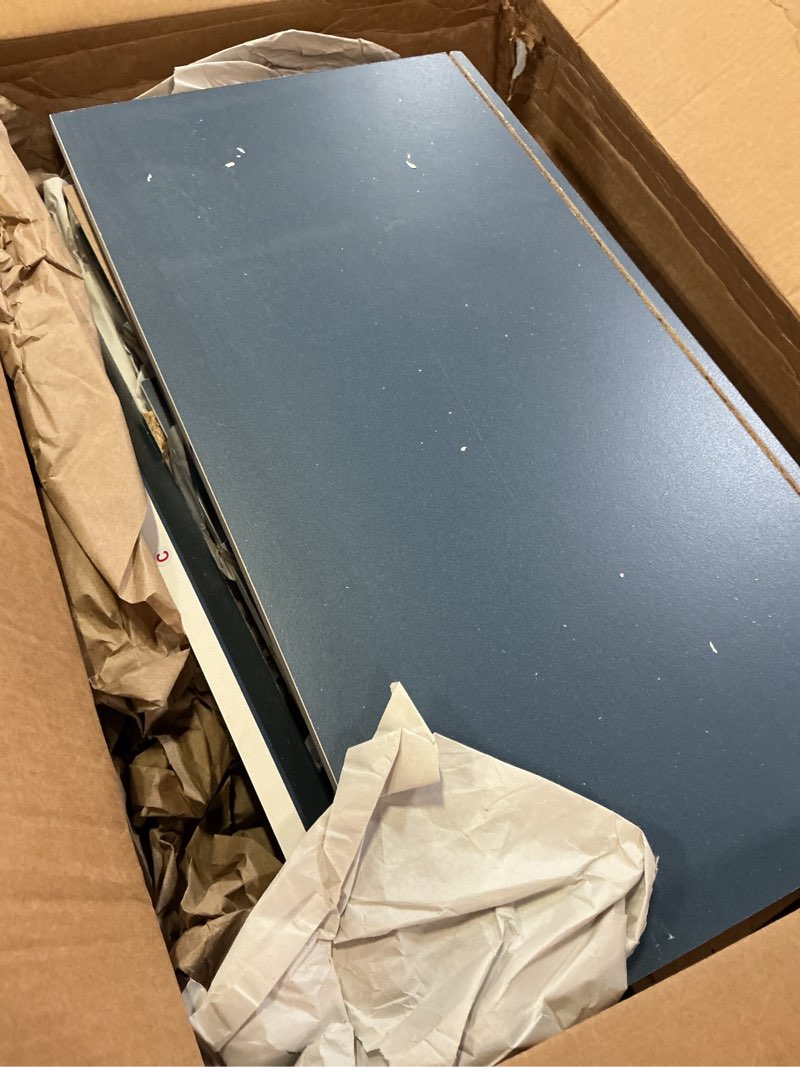 Condition photo showing Good Condition for homes: inside + out apexa 2-drawer wooden stackable storage drawers, small food pantry cabinet, cajonera de madera, underbed drawer dorm teen room decor & bedroom, home office, kitchen, steel blue steel blue 2-drawer