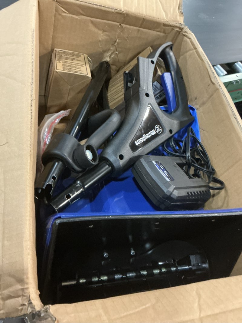 Condition photo showing Good Condition for Westinghouse WSnow11S 24V Cordless Snow Shovel 11 Inch Kit, 24V 4Ah Battery, Fast Charger, Electric Snow Shovel with 20ft Throwing Distance, Plows 75lbs/min, Compatible with Snow Joe Batteries 11 Inch with Battery/Charger
