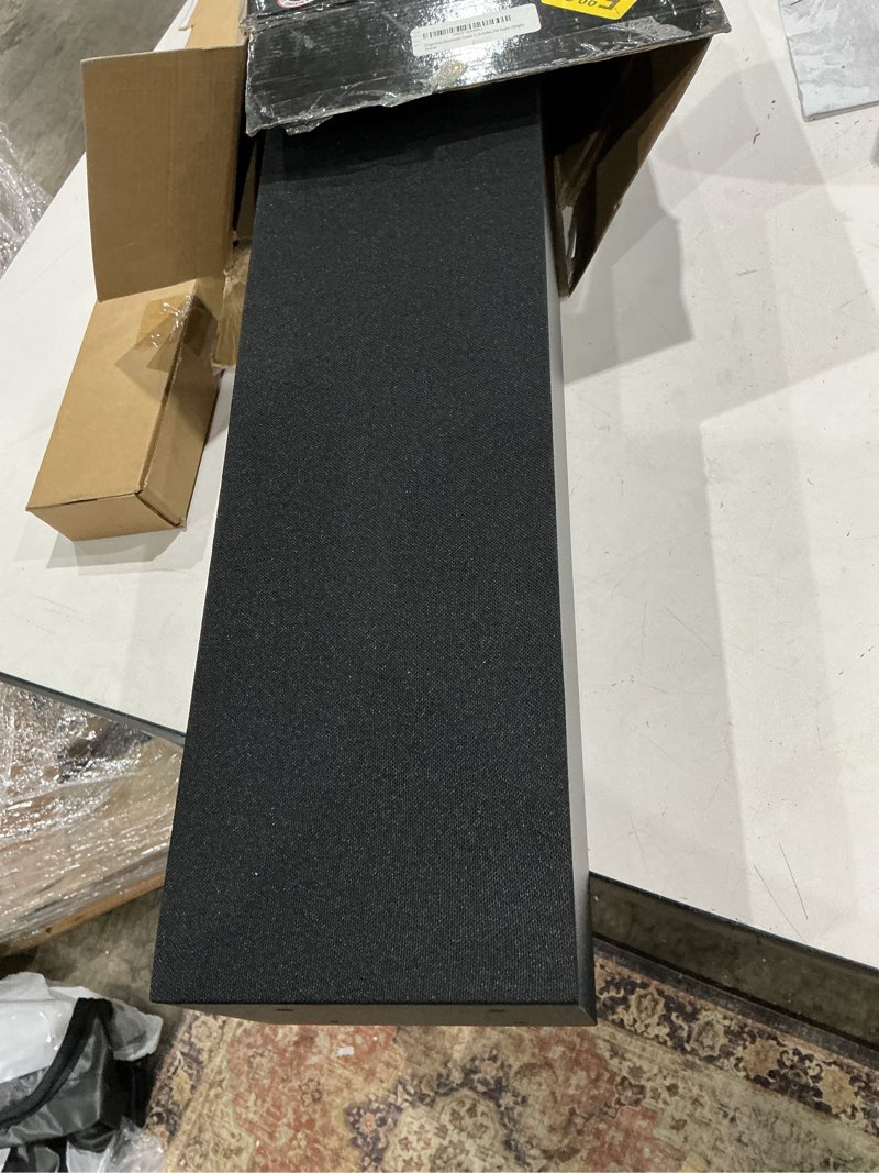 Condition photo showing As Is for gogroove bluetooth tower speaker with built-in subwoofer - bluesync stw floor standing speaker tower with thumping bass, immersive 120w peak power, aux, flash drive mp3, fm radio, usb port (single)
