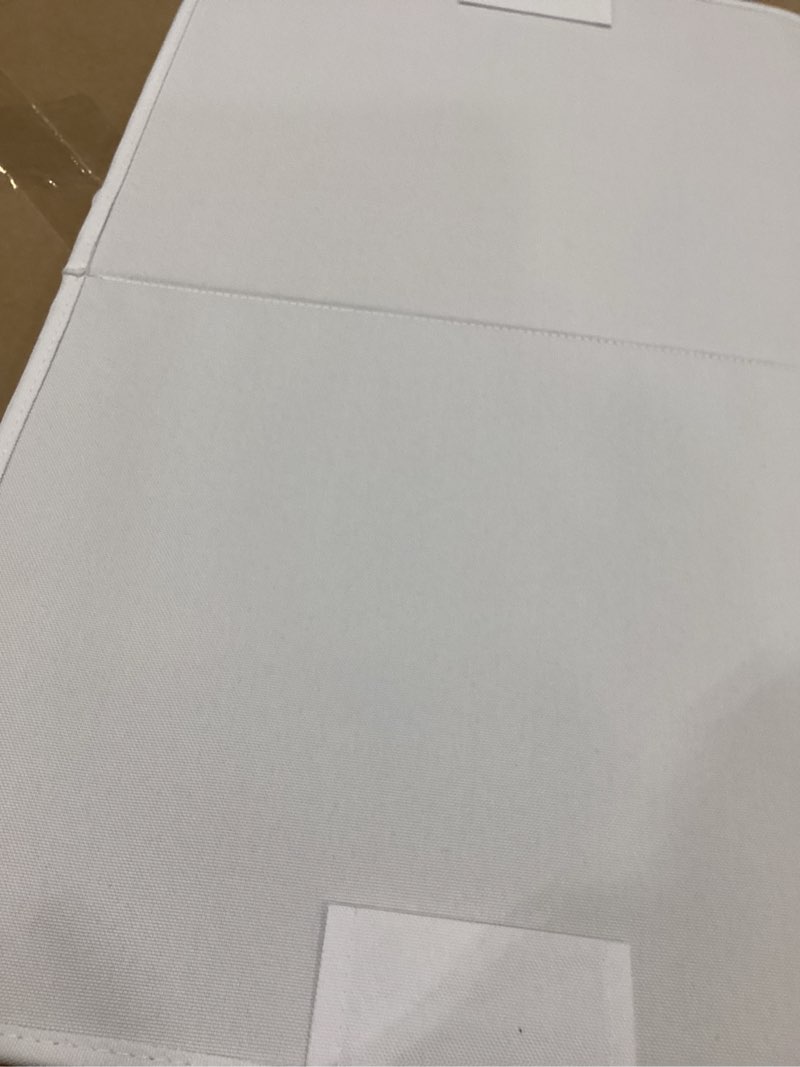 Condition photo showing Good Condition for efluky Laundry Hamper with Lid, Double Laundry Hamper with 2 Removable Bags, 2 Section Laundry Basket with Bamboo Handles for Bathroom, Bedroom & Laundry Room (White, 160L Trio) White 160L Trio