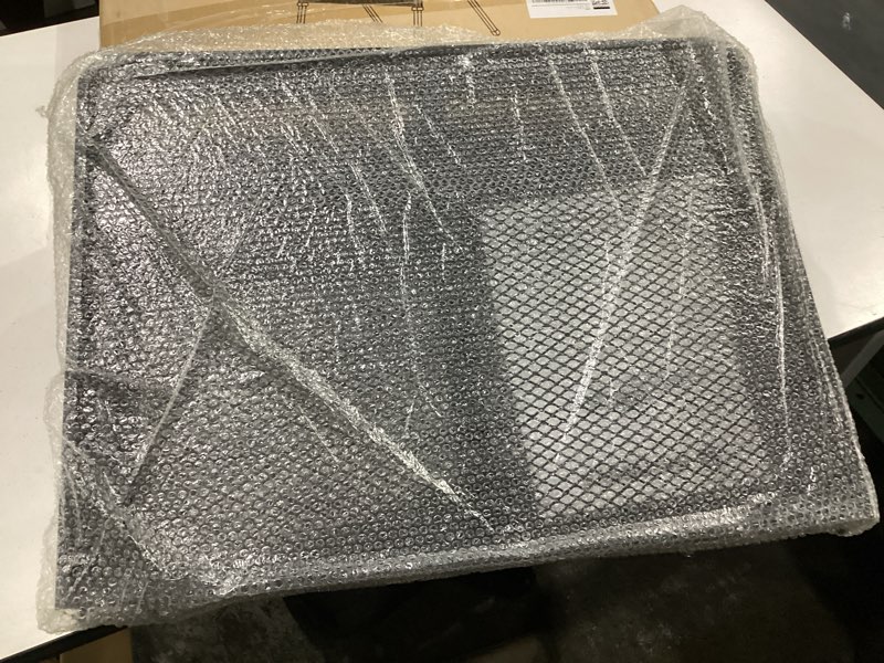 Condition photo showing New/Like New for foldable grill table with mesh desktop, 200lbs 3ft portable folding table, height adjustable metal table for ourdoor, camping, picnic, bbq and beach, rv, 35.4"l x 23.6"w
