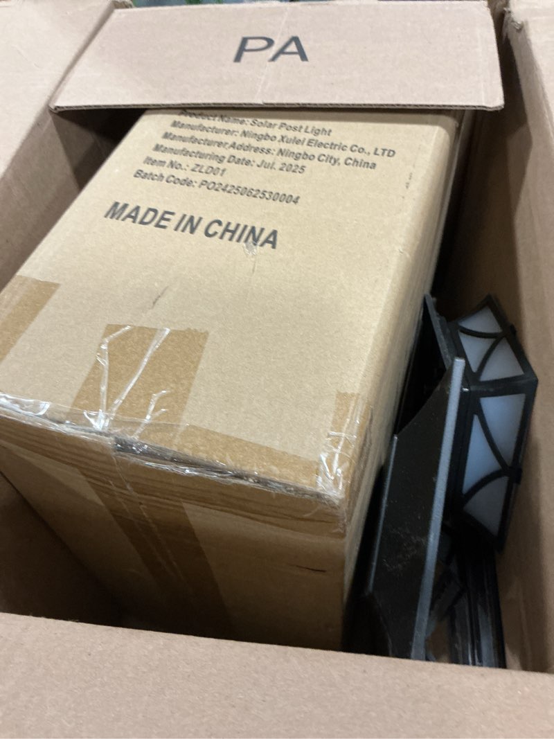 Condition photo showing Good Condition for PASAMIC 8 Pack Solar Post Cap Lights, Waterproof Outdoor Lights for 4x4 5x5 6x6 Wood/Vinyl Posts, Fence Post Solar Lights with 2 Color Modes for Garden, Deck, Patio, Porch, Fence 8PC