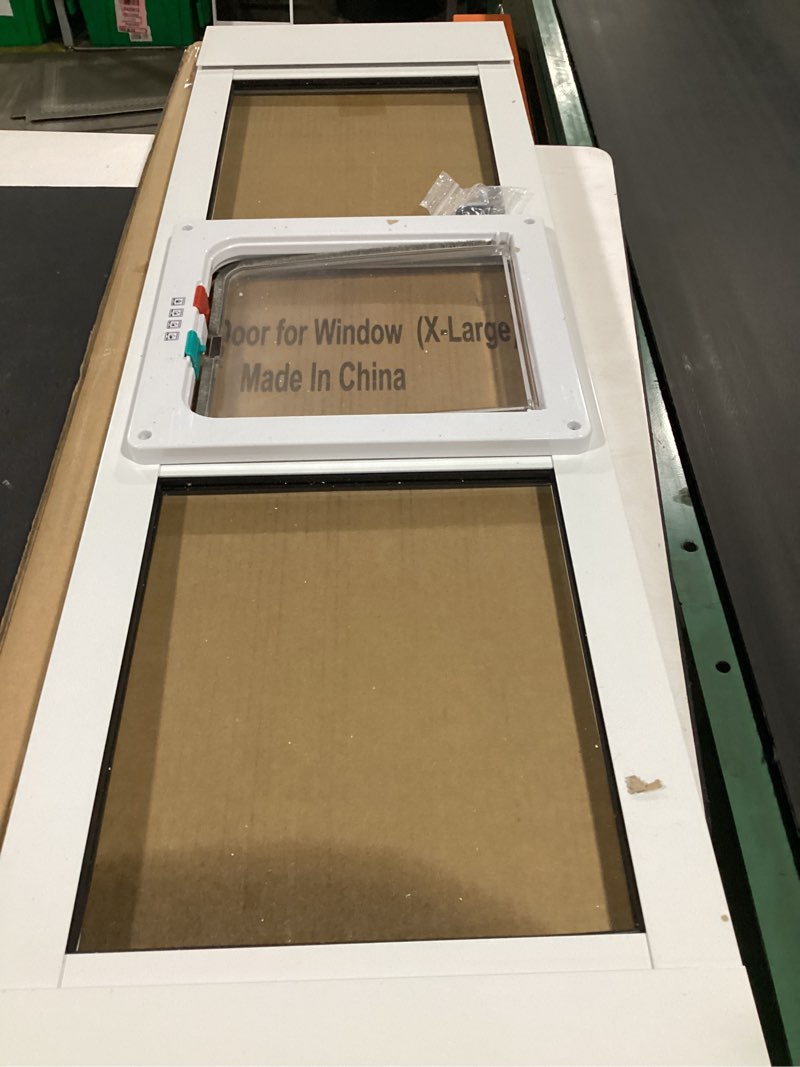 Condition photo showing Good Condition for cat door for window,3min no-damage quick install, fits 35"-41" width windows, no drilling required cat window door insert, aluminum frame pet door for window, 4 lock modes to control pet access fit 35"-41" window