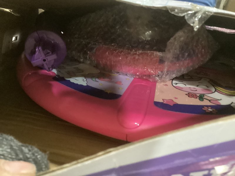 Condition photo showing Good Condition for flooyes unicorn sit and spin toys for toddlers girls 2 years old, christmas birthday gifts for 1 2 3 4, with led and music, 360° spin
