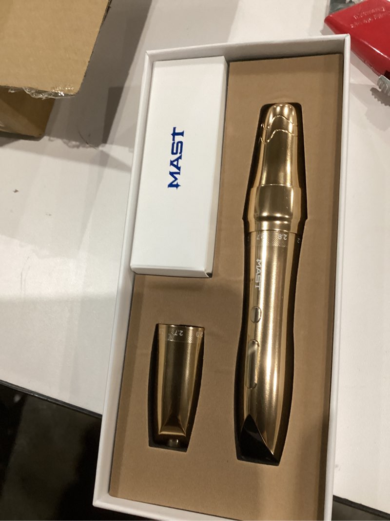 Condition photo showing Good Condition for Mast P60 Tattoo Gun Wireless Tattoo Pen Machine, 5 Strokes Length 2.2mm - 3.2mm, 121g/4.2oz Lightweight, Gold Color for Pro Artists