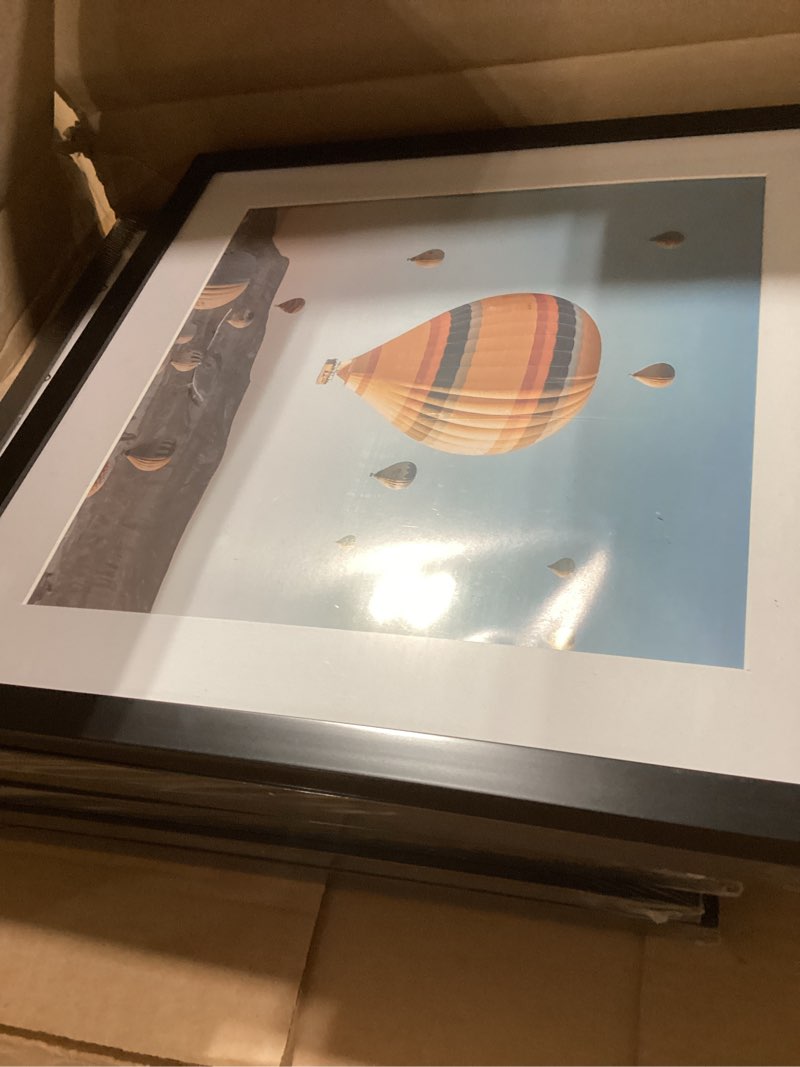 Condition photo showing Good Condition for 6 Pack 12.5x12.5 Record Frame with 10x10 Mat for Vinyl Record Album Cover Poster, Display Picture 10x10 with Mat or 12.5 x 12.5 Without Mat, Wall Hanging Vinyl Frames, 6 Pack, Black Black 12.5x12.5 inch