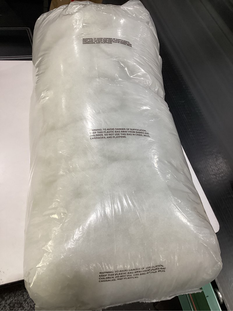 Condition photo showing New/Like New for Fairfield The Original Poly-Fil, Premium Polyester Fiber Fill, Soft Pillow Stuffing, Stuffing for Stuffed Animals, Toys, Cloud Decorations, and More, Machine-Washable Poly-Fil Fiber Fill, AMOUNT UNKNOWN