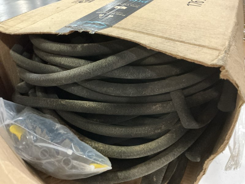 Condition photo showing Good Condition for 150ft 1/2-inch soaker hose, flexible with solid brass connector, leak-resistant watering system for gardens & vegetable beds 150 ft