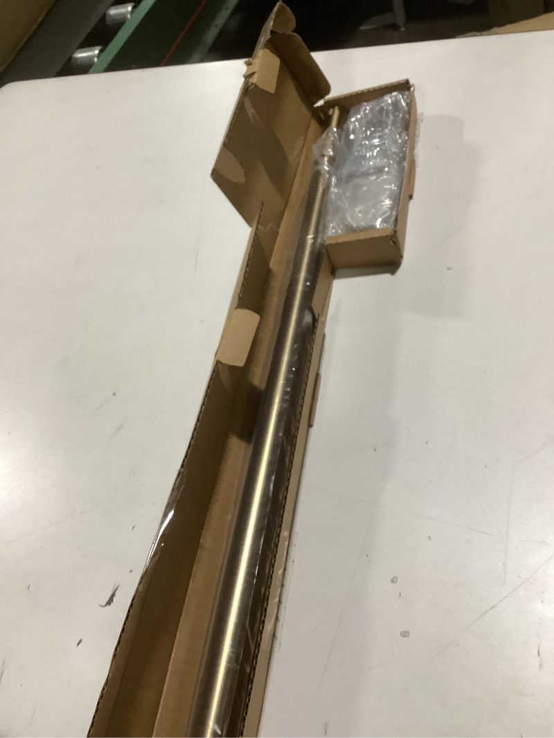 Condition photo showing New/Like New for Ivilon Drapery Window Curtain Rod - End Cap Style Design 1 Inch Pole. 28 to 48 Inch Color Warm Gold 28 to 48 in.