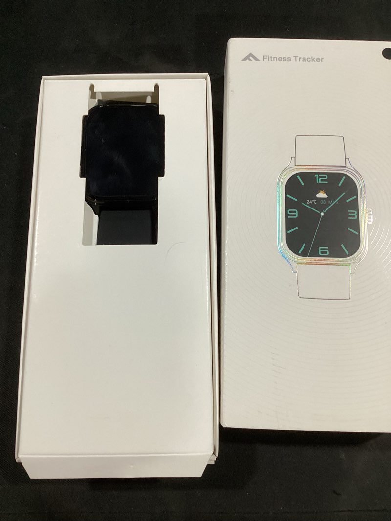 Condition photo showing Good Condition for smart watch, gps & free maps, 1.96" hd screen, ai, bluetooth call & text, health, fitness & 24/7 sleep tracker, 100+ workout modes, 5 atm water-resistance, for men & women, android & ios, 2 bands black 1.96"