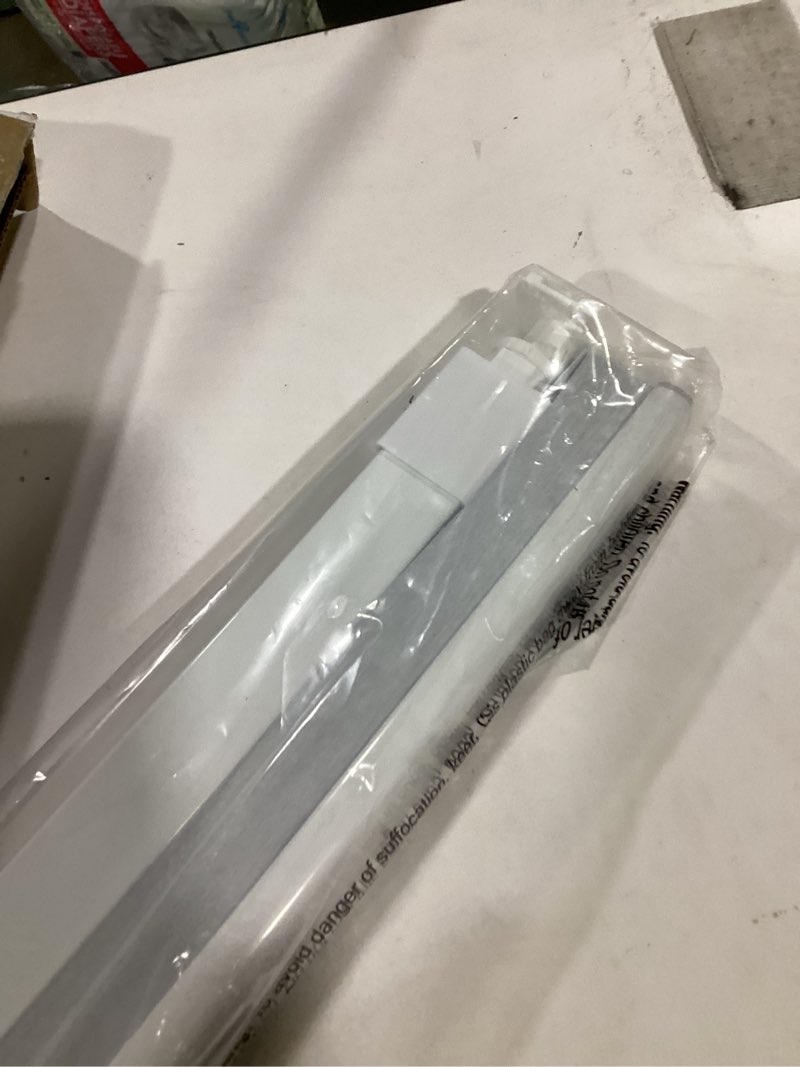 Condition photo showing New/Like New for LazBlinds Cordless Cellular Shades, No Tools No Drill Blackout Honeycomb Shades Pleated Blinds for Windows, 22'' W x 36'' H, Silver White Blackout-silver White 22'' W x 36'' H