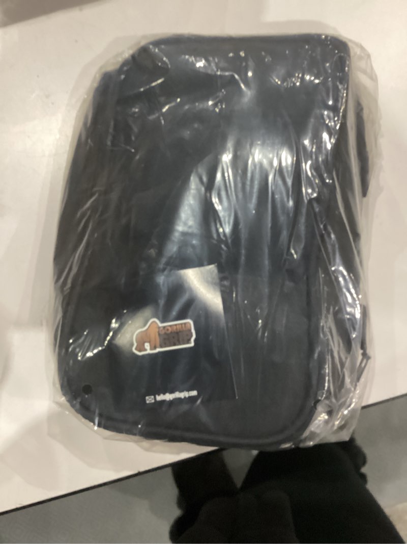 Condition photo showing New/Like New for GORILLA GRIP Reusable Insulated Lunch Box Bag for Women Men, Large Leakproof Soft Cooler Bags, Multiple Compartments, Mesh Pockets, Adjustable Strap, Food Tote Keeps Drinks Cold, 8L, 10x9, Black 8L Black