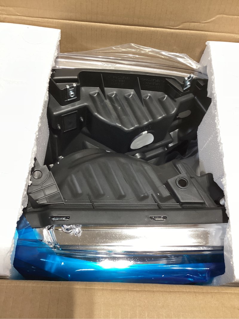 ADCARLIGHTS Headlight Assembly for 2014 2015 2016 Nissan Rogue Clear Lens Black Housing with Amber R