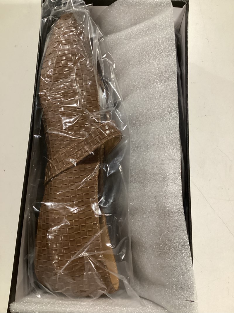 Condition photo showing Good Condition for Mary Jane Shoes Women Ballet Flats with Buckle Strap Round Toe Wide Width Closed Toe Flats for Women Dressy 6.5 Woven Brown