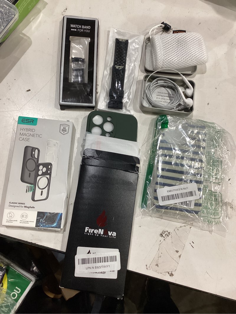 Condition photo showing As Is for assorted cellphone/tablet/laptop case covers & accessories